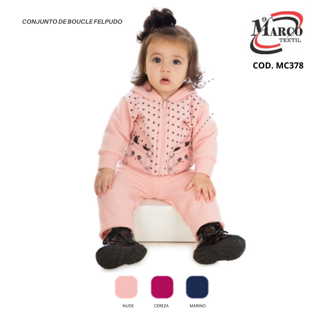 CONJUNTO DE BOUCLE FELPUDO