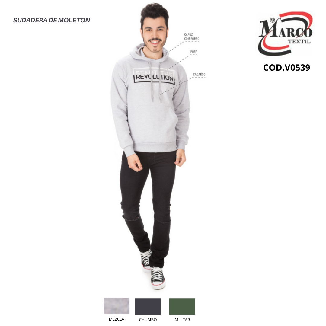 SUDADERA DE MOLETON