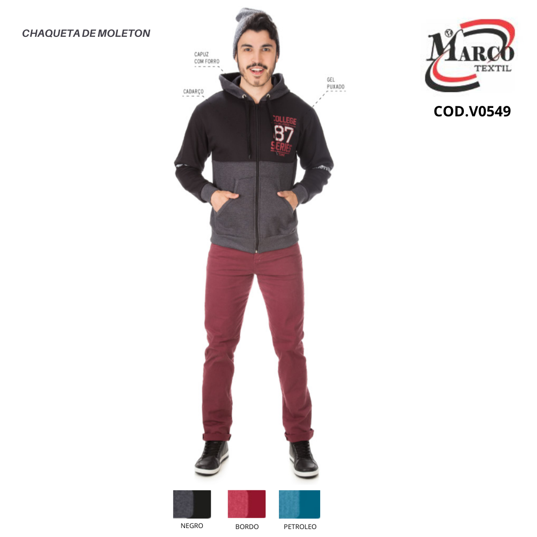 CHAQUETA DE MOLETON