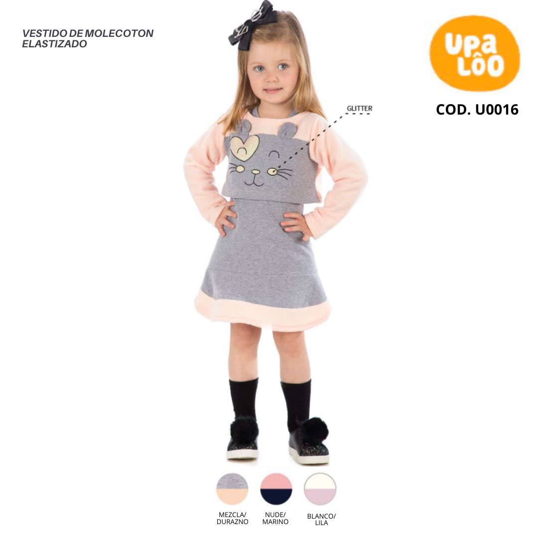 VESTIDO DE MOLECOTON