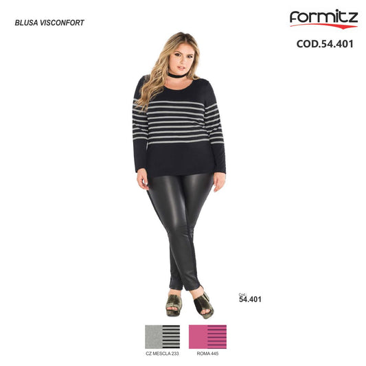 BLUSA VISCONFORT RAYAS