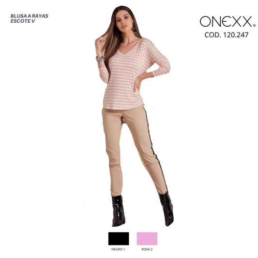 BLUSA A RAYAS